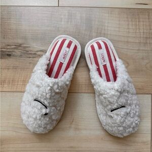 Crewcuts Shearling Slippers with Striped Insole